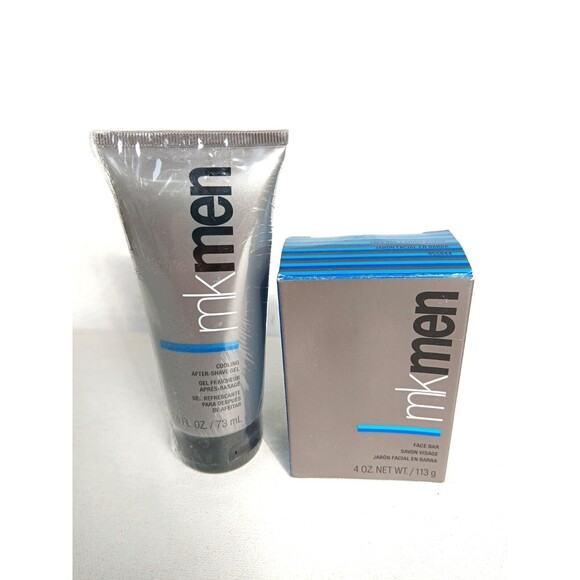 Mary Kay MK MEN Cooling After Shave Gel 2,5 oz AND Face Bar Soap 4 oz